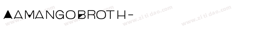 AaMangoBroth字体转换