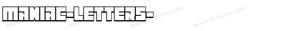 Maniac-Letters字体转换