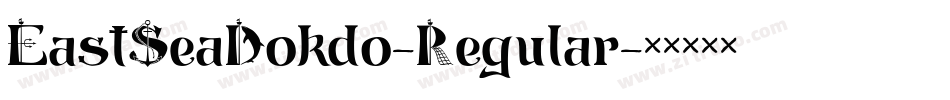 EastSeaDokdo-Regular字体转换