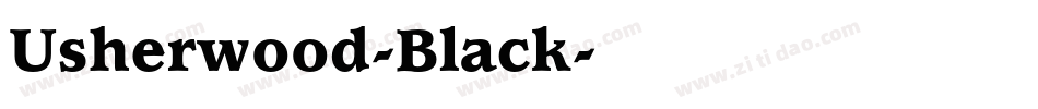 Usherwood-Black字体转换