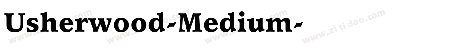 Usherwood-Medium字体转换