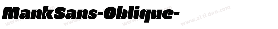 MankSans-Oblique字体转换