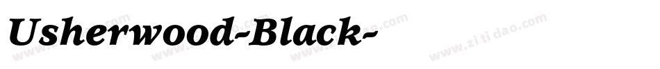 Usherwood-Black字体转换