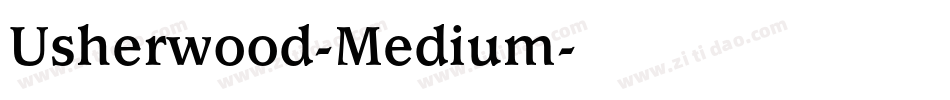 Usherwood-Medium字体转换