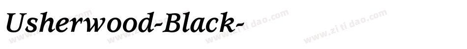 Usherwood-Black字体转换