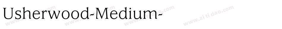 Usherwood-Medium字体转换