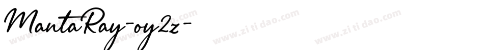 MantaRay-oy2z字体转换