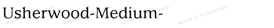 Usherwood-Medium字体转换
