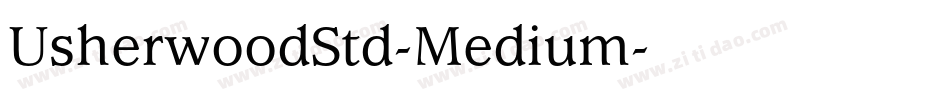 UsherwoodStd-Medium字体转换