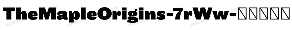 TheMapleOrigins-7rWw字体转换