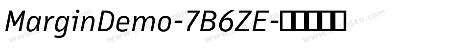 MarginDemo-7B6ZE字体转换