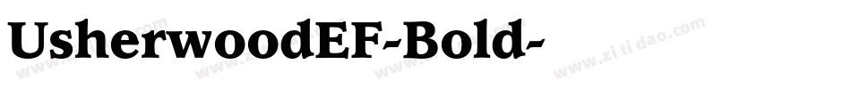 UsherwoodEF-Bold字体转换