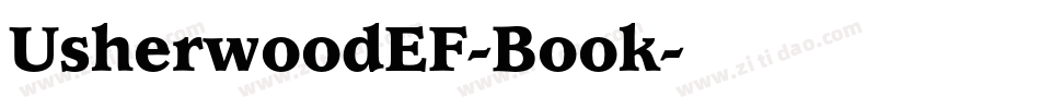 UsherwoodEF-Book字体转换