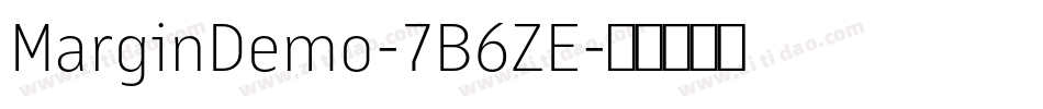 MarginDemo-7B6ZE字体转换