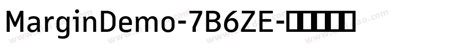 MarginDemo-7B6ZE字体转换