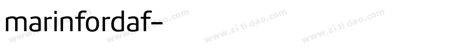 marinfordaf字体转换