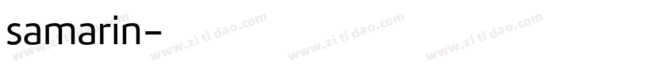 samarin字体转换