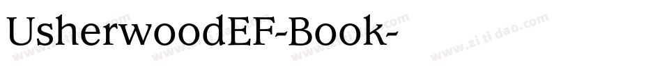 UsherwoodEF-Book字体转换