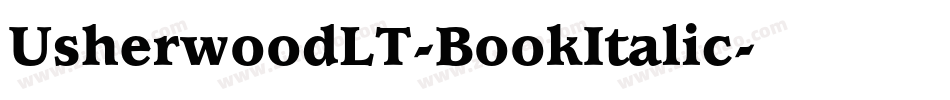 UsherwoodLT-BookItalic字体转换