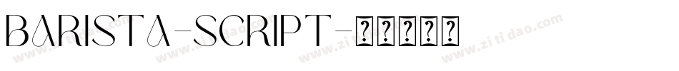 Barista-Script字体转换
