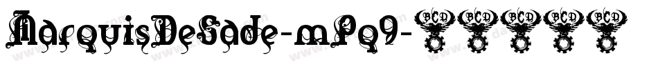 MarquisDeSade-mPq9字体转换