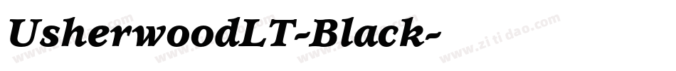 UsherwoodLT-Black字体转换