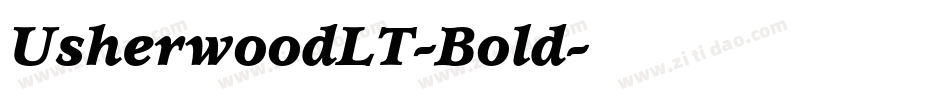 UsherwoodLT-Bold字体转换