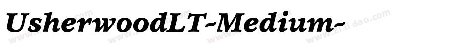 UsherwoodLT-Medium字体转换