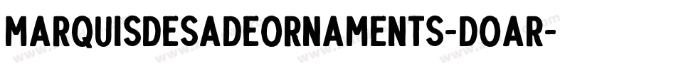 MarquisDeSadeOrnaments-dOaR字体转换