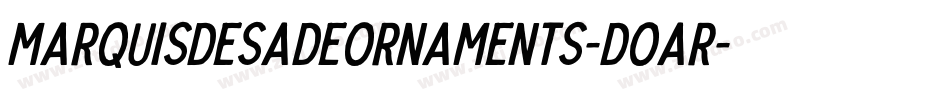 MarquisDeSadeOrnaments-dOaR字体转换