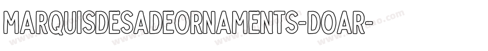 MarquisDeSadeOrnaments-dOaR字体转换