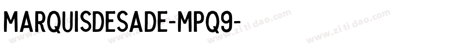 MarquisDeSade-mPq9字体转换