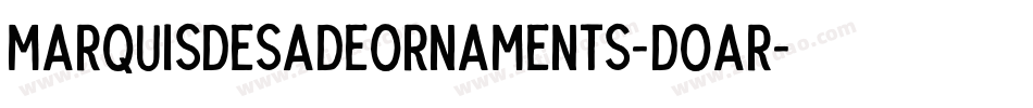 MarquisDeSadeOrnaments-dOaR字体转换