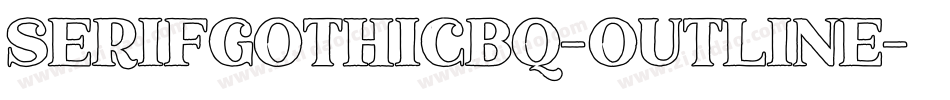 SerifGothicBQ-Outline字体转换