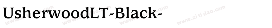 UsherwoodLT-Black字体转换