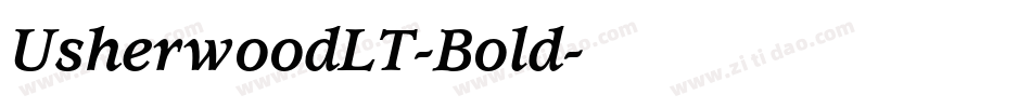 UsherwoodLT-Bold字体转换
