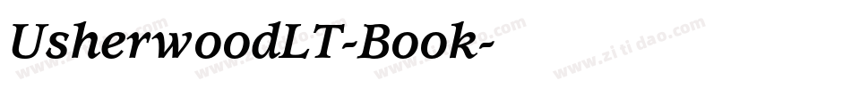 UsherwoodLT-Book字体转换