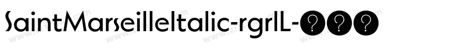 SaintMarseilleItalic-rgrlL字体转换
