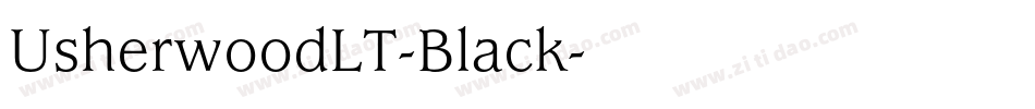 UsherwoodLT-Black字体转换