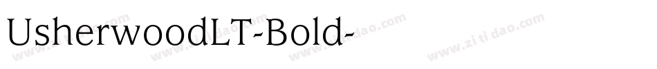 UsherwoodLT-Bold字体转换