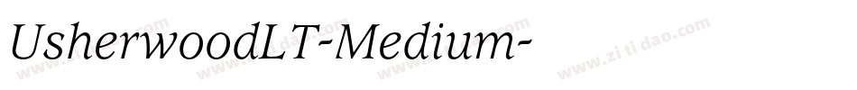 UsherwoodLT-Medium字体转换