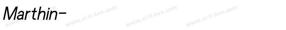 Marthin字体转换