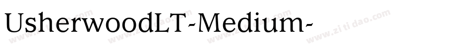 UsherwoodLT-Medium字体转换