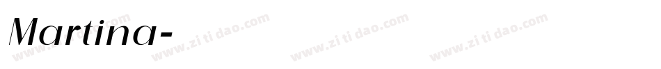 Martina字体转换