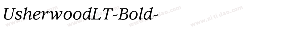 UsherwoodLT-Bold字体转换