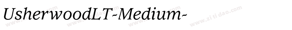UsherwoodLT-Medium字体转换