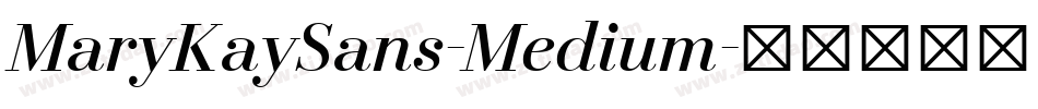 MaryKaySans-Medium字体转换