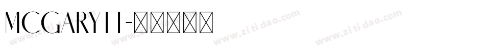 MCGARYTT字体转换