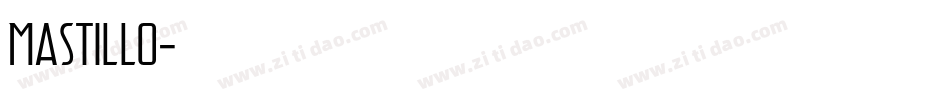 Mastillo字体转换