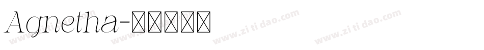 Agnetha字体转换